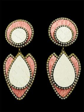 Michelle Martel Vintage 80s Soap Opera Couture Hand Made Earrings